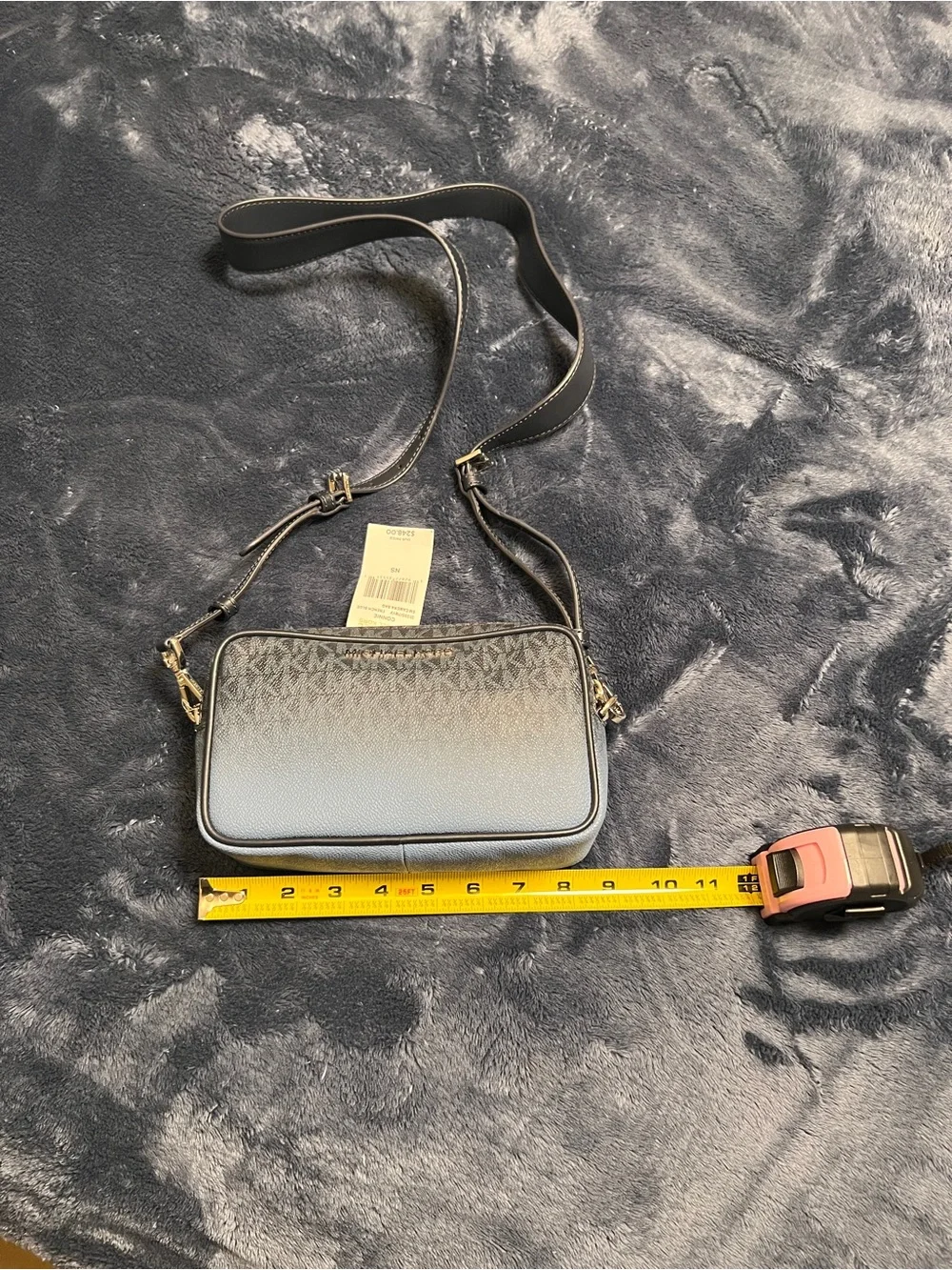 Michael Kors blue ombré Signature Crossbody Bag